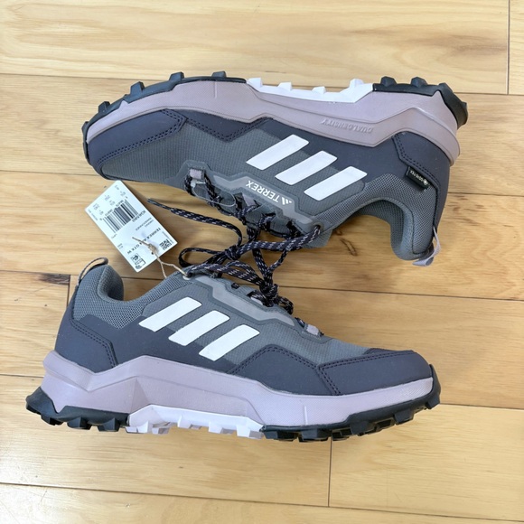 Adidas Terrex AX4 Gore-Tex Hiking Shoes Womens Sz 8 Gray Low Top